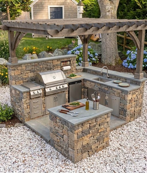 outdoor-kitchen Custom Outdoor Kitchen